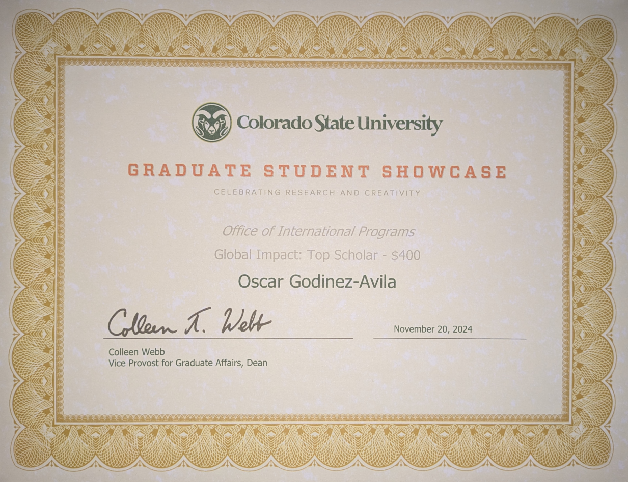 CSU Top Scholar award
